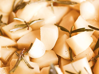 Image showing Retro looking Potatoes picture