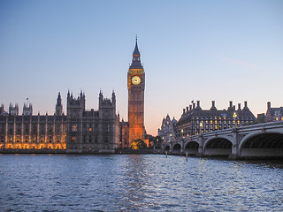 Image showing Houses of Parliament in London