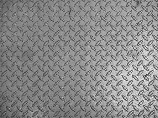 Image showing Grey steel diamond plate background