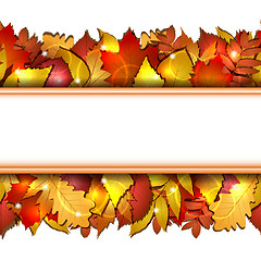Image showing seamless with autumn leaves