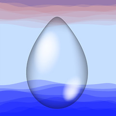 Image showing Transparent Water Drop