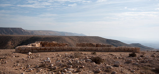 Image showing Ancient ruins in Negev Desert