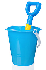 Image showing Toy bucket and spade