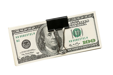 Image showing Dollar with clip