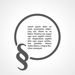 Image showing paragraph sign and wide circle