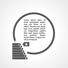 Image showing energy label and wide circle