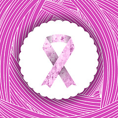 Image showing Breast Cancer Awareness Pink Ribbon