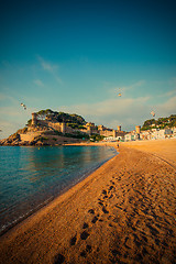 Image showing Tossa de Mar, Catalonia, Spain, JUNY 23, 2013, the panorama over