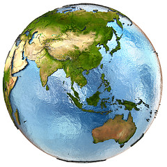 Image showing Southeast Asia on Earth