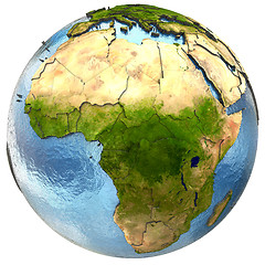 Image showing Africa on Earth