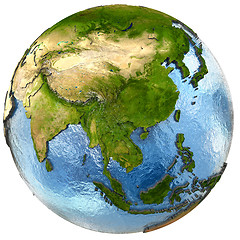 Image showing southeast Asia on Earth