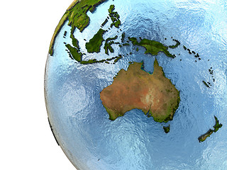 Image showing Australia on Earth
