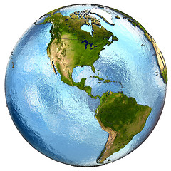 Image showing America on Earth