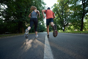 Image showing couple jogging