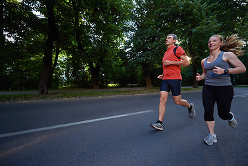 Image showing couple jogging