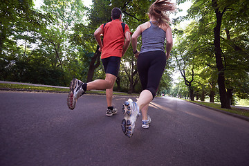 Image showing couple jogging