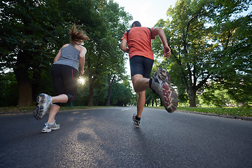 Image showing couple jogging