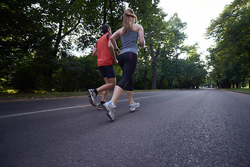 Image showing couple jogging