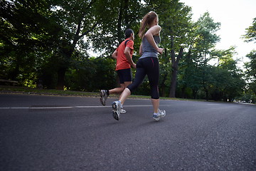 Image showing couple jogging