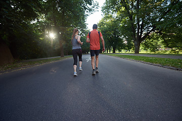 Image showing couple jogging