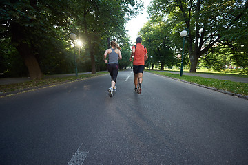 Image showing couple jogging