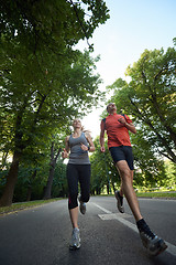 Image showing couple jogging