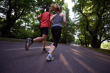 Image showing couple jogging