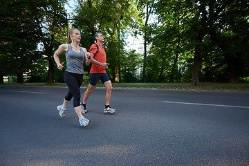 Image showing couple jogging