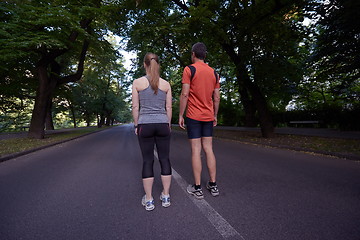 Image showing couple jogging