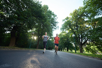 Image showing couple jogging