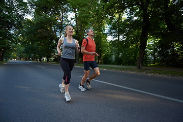 Image showing couple jogging