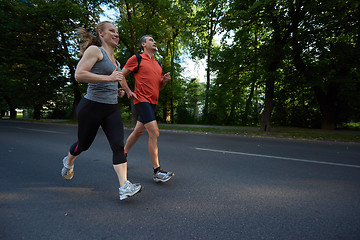 Image showing couple jogging