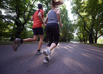 Image showing couple jogging