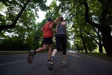 Image showing couple jogging