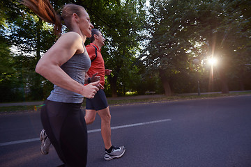 Image showing couple jogging