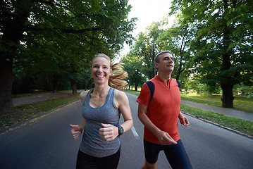 Image showing couple jogging