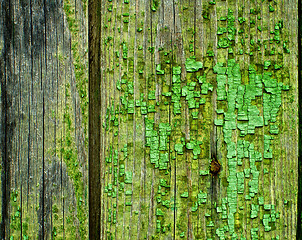 Image showing Cracked Wooden Background