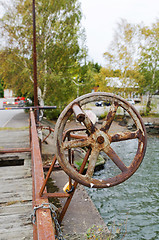 Image showing rusty steering wheel 