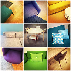 Image showing Modern furniture collage