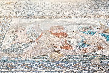 Image showing roof mosaic in the old  