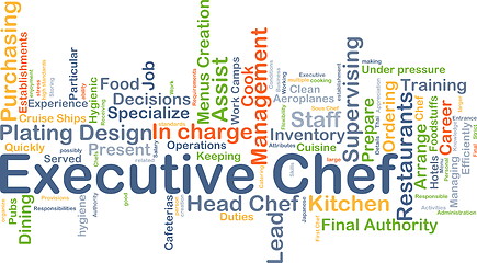 Image showing Executive chef background concept