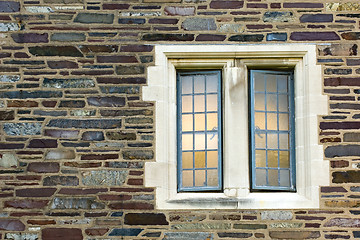 Image showing Stone house window