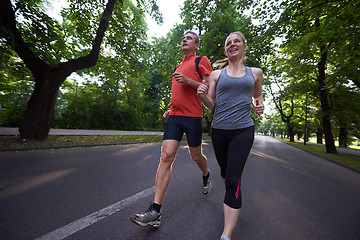 Image showing couple jogging