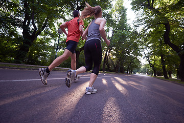 Image showing couple jogging