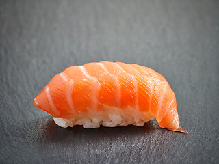 Image showing Salmon sushi