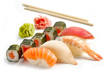 Image showing various sushi