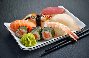 Image showing various sushi