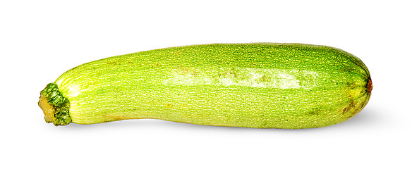 Image showing Single fresh courgette