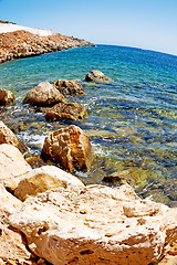 Image showing asia in thurkey antalya lycia way water rocks and sky near the n