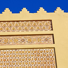 Image showing red tile in morocco africa texture abstract wall brick